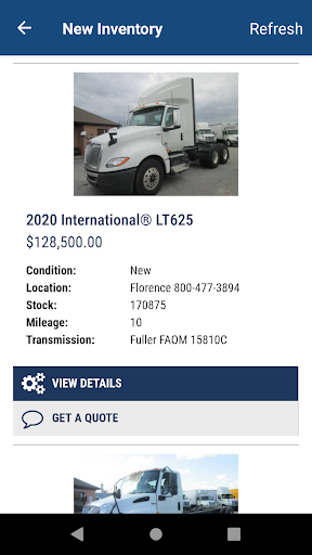 Carolina International Trucks Screen 2