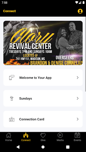 Glory Revival Center Screen 2