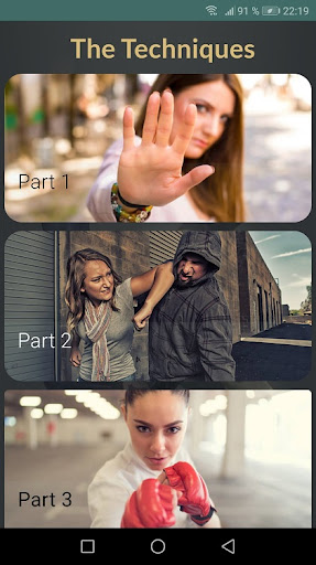 Android application Learn self defense screenshort
