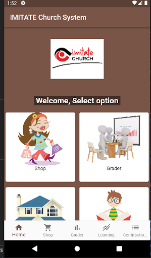 Android application Imitate Church System screenshort
