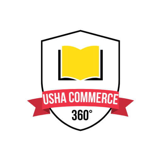 USHA COMMERCE 360 degree logo