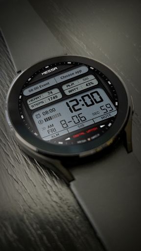 Android application Watchface Messa Digital LX59 screenshort