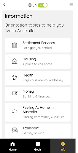 Android application mySSI - Settlement Services screenshort