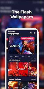 Captura de Pantalla 1 Flash Wallpapers Fans 4K android