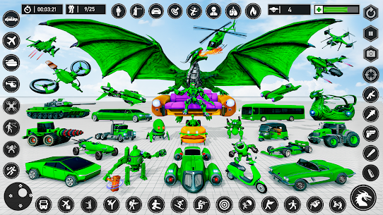 Dragon Robot Game: Flying Car 1