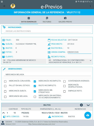 e-PreviosMovil Screen 2