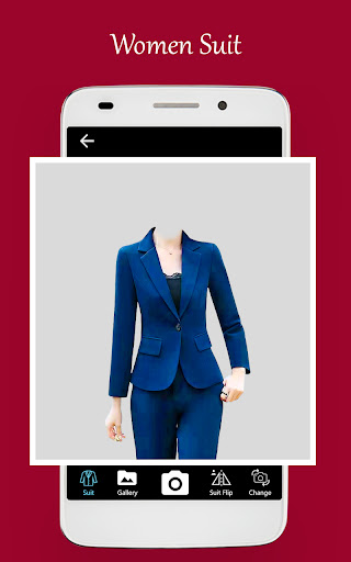 Android application Women office suit shirt editor screenshort
