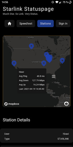 Starlink Status Screen 3