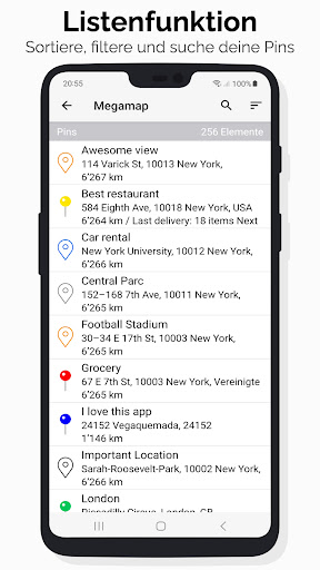 Megamap: Kreiere Pins & Karten screenshot 5