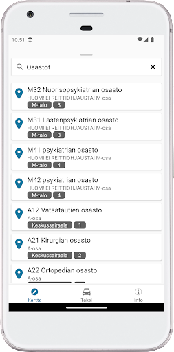 Find Seinäjoki Centr. Hospital Screen 2
