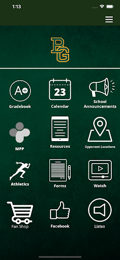Android application Bowling Green School screenshort