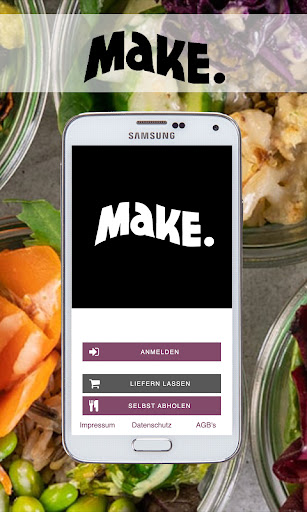 Android application MaKE. Catering screenshort
