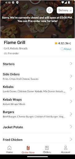 Flame Grill Screen 3