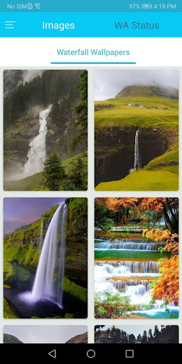 Android application Waterfall Wallpaper screenshort