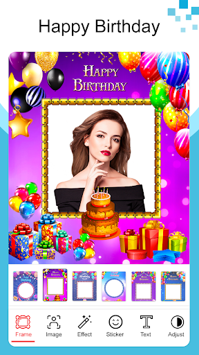 Happy Birthday Photo Frame Screen 2