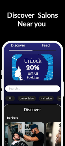 Android application Hairline-Salon booking App screenshort