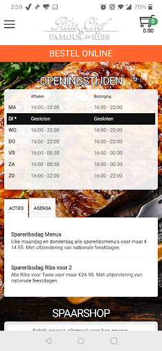 Android application Ribs Chef Officieel screenshort