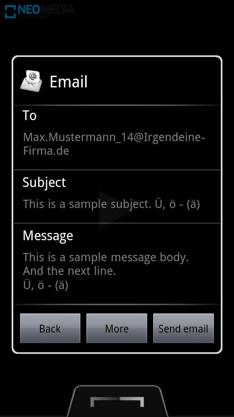 Android application NeoReader QR & Barcode Scanner screenshort