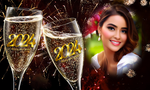 Android application New Year Photo Frame 2024 screenshort