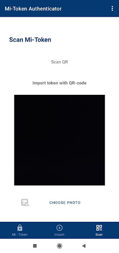 Mi-Token Authenticator Screen 3