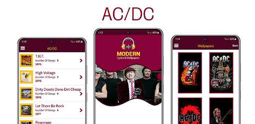 AC/DC Lyrics & Wallpapers Android App