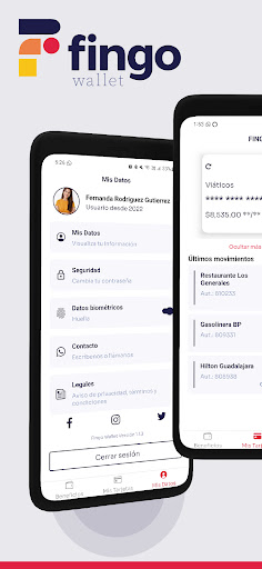 Android application Fingo Wallet screenshort
