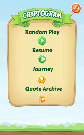 Android application Cryptogram Puzzle screenshort