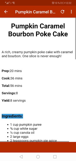 Pumpkin Cake Recipes