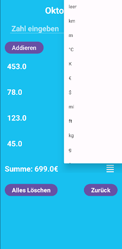Android application JustList DE screenshort