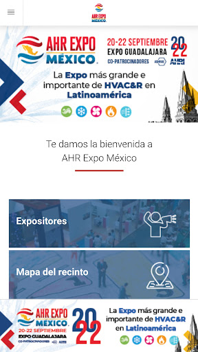 Android application AHR Expo México screenshort