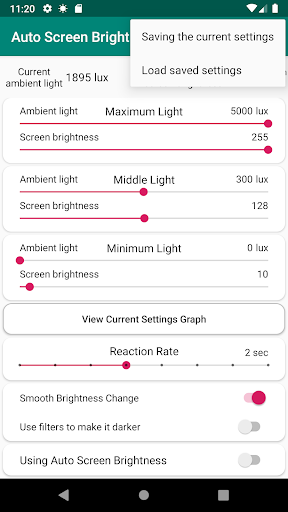 Auto Screen Brightness Screen 2