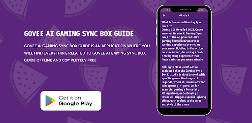 Android application Govee AI Gaming Sync Box guide screenshort