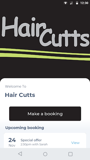 Android application Hair-Cutts screenshort