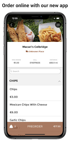 Macaris Celbridge App Screen 2