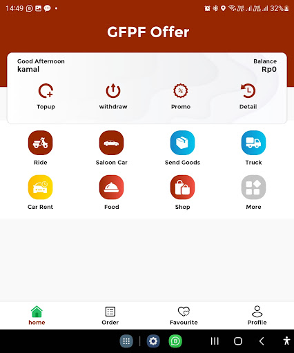 Android application Gfpf screenshort