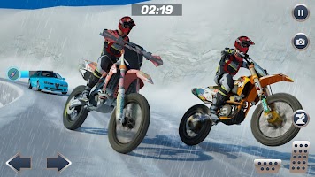 Mountain Bike Snow Moto Racing