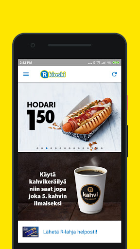 Android application R-kioski screenshort