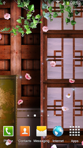 Sakura Live Wallpaper Screen 2