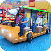Shopping Mall Radio Taxi Driving: Supermarket Game