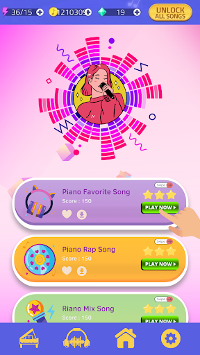 Android application NewJeans Piano Game screenshort