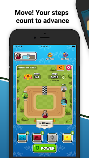 Android application Steps Race screenshort