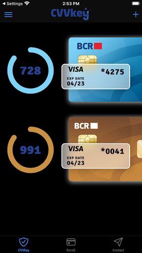 BCR.CVVkey Screen 3