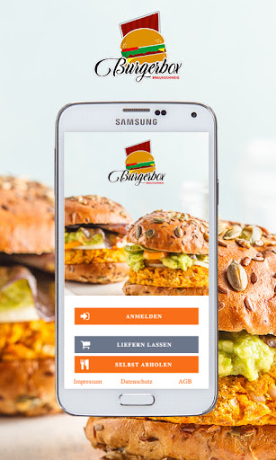 Android application Burgerbox screenshort