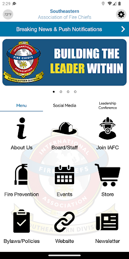 Android application SEAFC screenshort