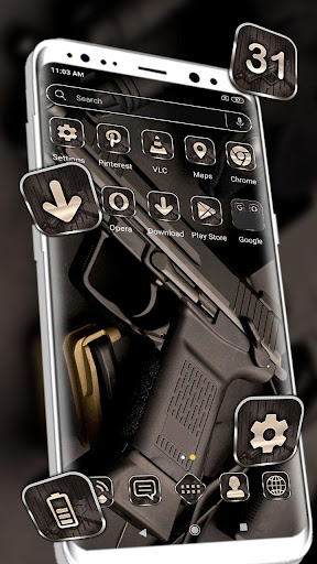 Cool Gun Launcher Theme Screen 3