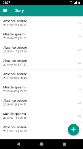 Android application SOENIAⓇ Medical Diary screenshort