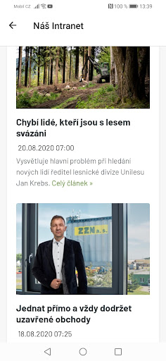 Náš Intranet Screen 2