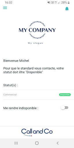 Android application Call and Co screenshort