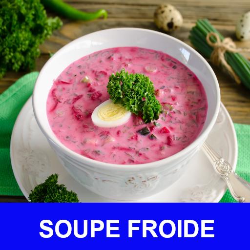 Soupe froide avec calories recettes en français.