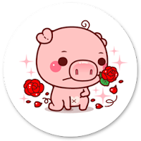 Cute Piggy Sticker for WAStickerApps